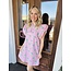The Uptown Peach Candy Pink Floral Mini Dress