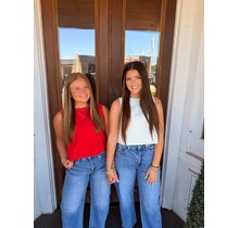 Bow Back Sleeveless Cropped Blouse