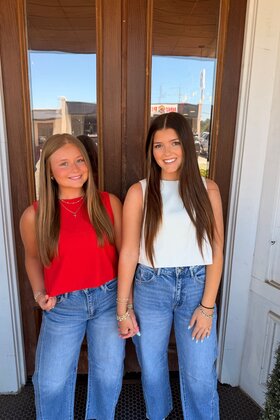 Bow Back Sleeveless Cropped Blouse