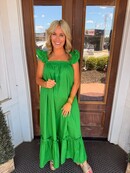 Samantha Square Neck Midi Dress