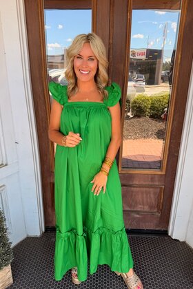 Samantha Square Neck Midi Dress