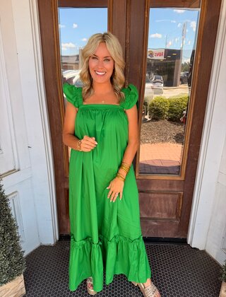 Samantha Square Neck Midi Dress