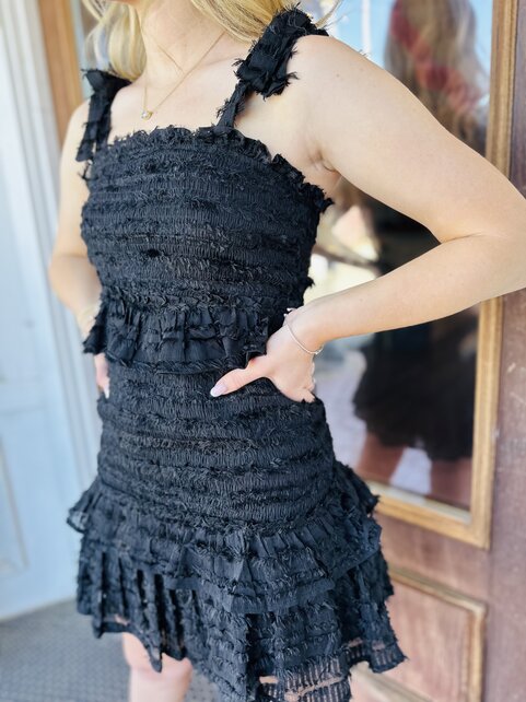 Midnight Smock Dress