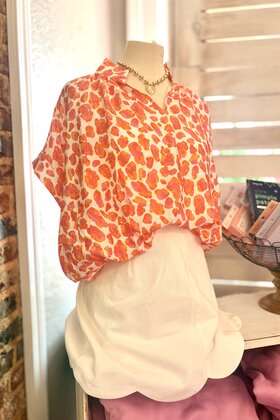 Sunkissed Leopard Top