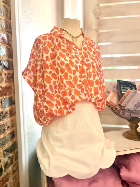 Sunkissed Leopard Top