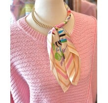 Ivory Wrapped Scarf Necklace