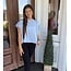 The Uptown Peach Sky Blue Open Back Top