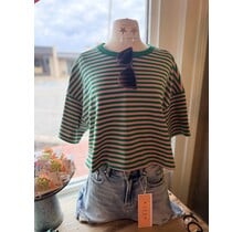Summer Striped Crop Top
