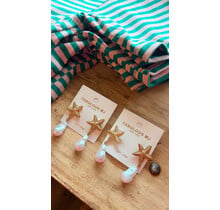Starfish Pearl Earrings