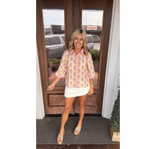 Floral Fun Button Blouse
