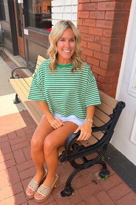 Summer Striped Crop Top
