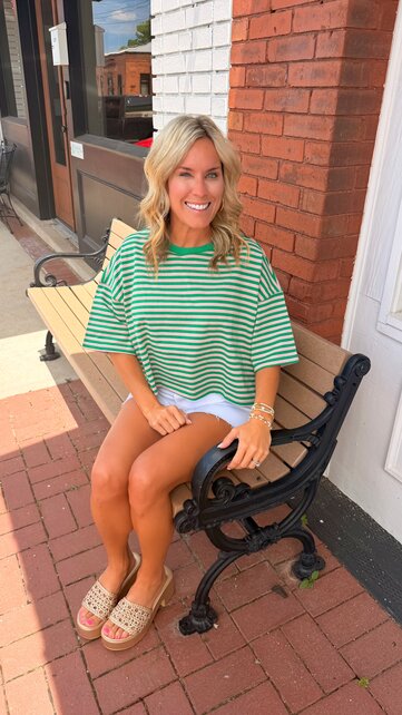 Summer Striped Crop Top
