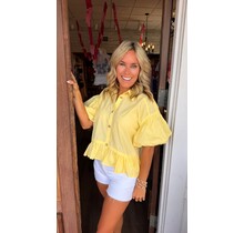 Lemon Drop Ruffle Top