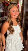 Kayleigh’s Eyelet Mini Dress