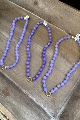 Purple Lady Bead Necklace
