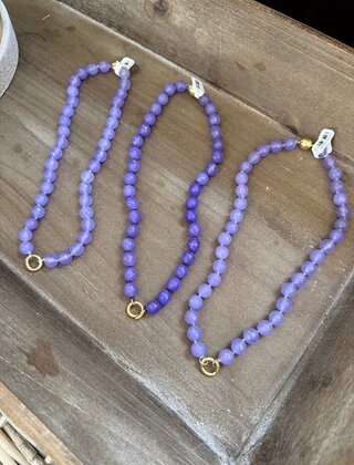 Purple Lady Bead Necklace