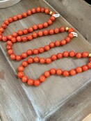 Call Me Coral Bead Necklace