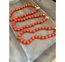 Call Me Coral Bead Necklace