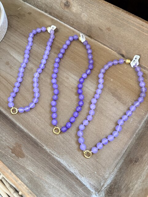 Purple Lady Bead Necklace