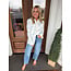 The Uptown Peach Blue Floral Blazer