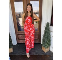 Cabana Coral Flowy Pants