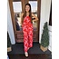 The Uptown Peach Cabana Coral Flowy Pants