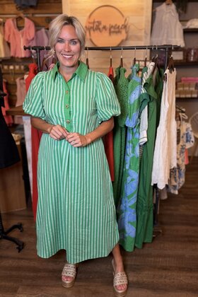 Emerald Isle Stripe Dress