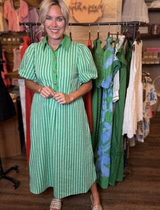 Emerald Isle Stripe Dress