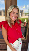 Red Romance Bubble Top