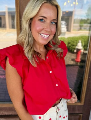 Red Romance Bubble Top