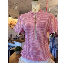 Pink Picnic Smocked Blouse