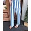 The Uptown Peach Bluebell Stripe Pants