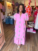 Blushing Garden Maxi Dress