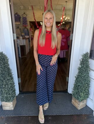 Midnight Polka Dot Pants