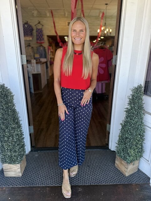 Midnight Polka Dot Pants