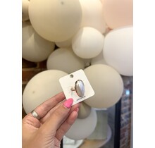 Oval Pearl Ring
