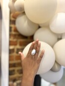 Oval Pearl Ring