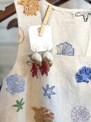 Dangling Coral Reef & Shell Earrings