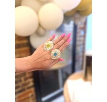 Textured Oval Ring