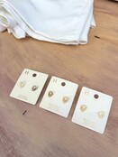 Gold Leaf Studs