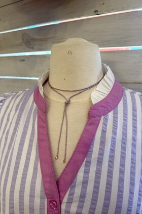 Purple Tie Necklace