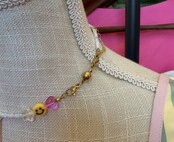 Gold Cross Beaded Necklace
