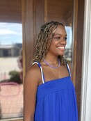 Blue Horizon Smocked Maxi Dress