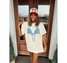 Polka Dot Bikini Top Tee