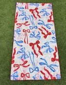 USA Flag & Bows Towel