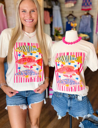 Starfish & Stripes Graphic Tee