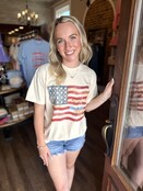 Patchwork Flag Graphic Tee