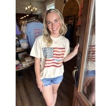 Patchwork Flag Graphic Tee