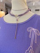 Purple Tie Necklace