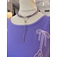 The Uptown Peach Purple Tie Necklace